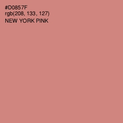 #D0857F - New York Pink Color Image